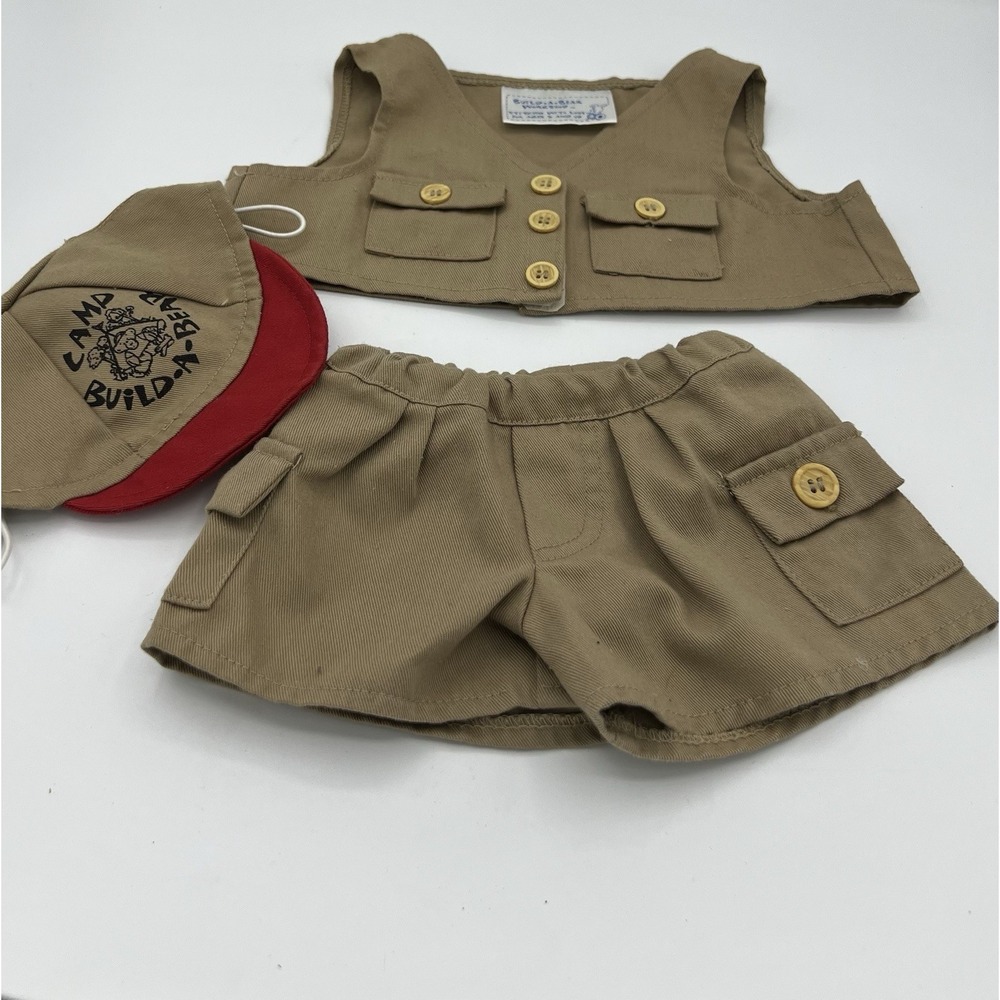 Build a Bear 2000 Brown Bear 17" Khaki Outfit Centennial Series Limited Edition